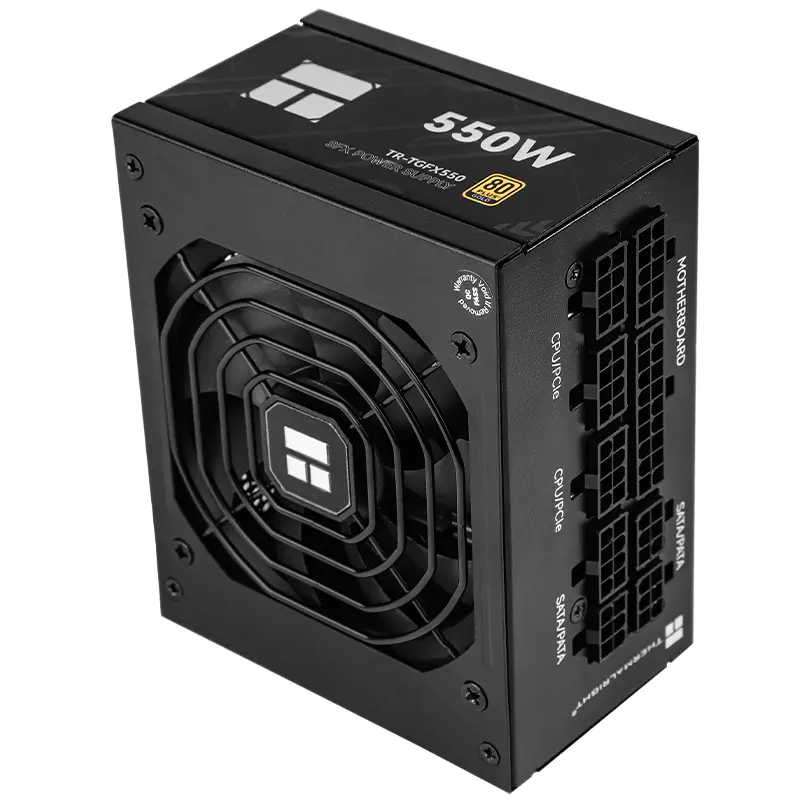 Thermalright TR-TGFX 550W. Sort 80+ Gold modular PSU. SFX