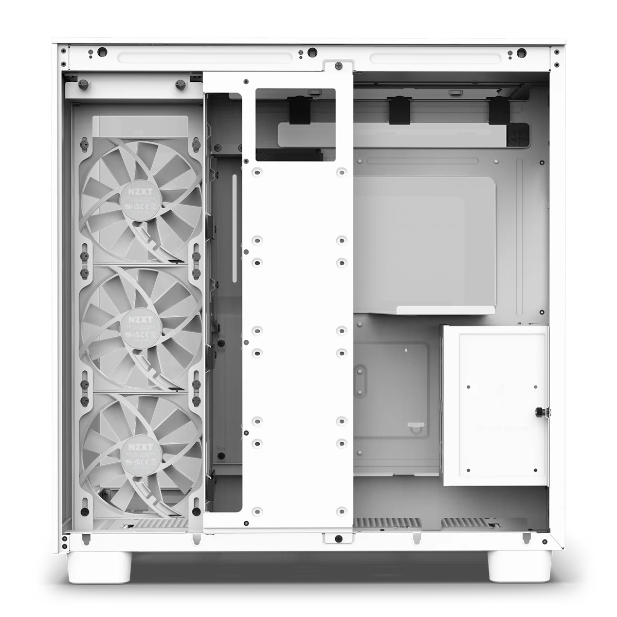 NZXT H9 Flow Weißes Zweikammer-Mid-Tower-Gehäuse