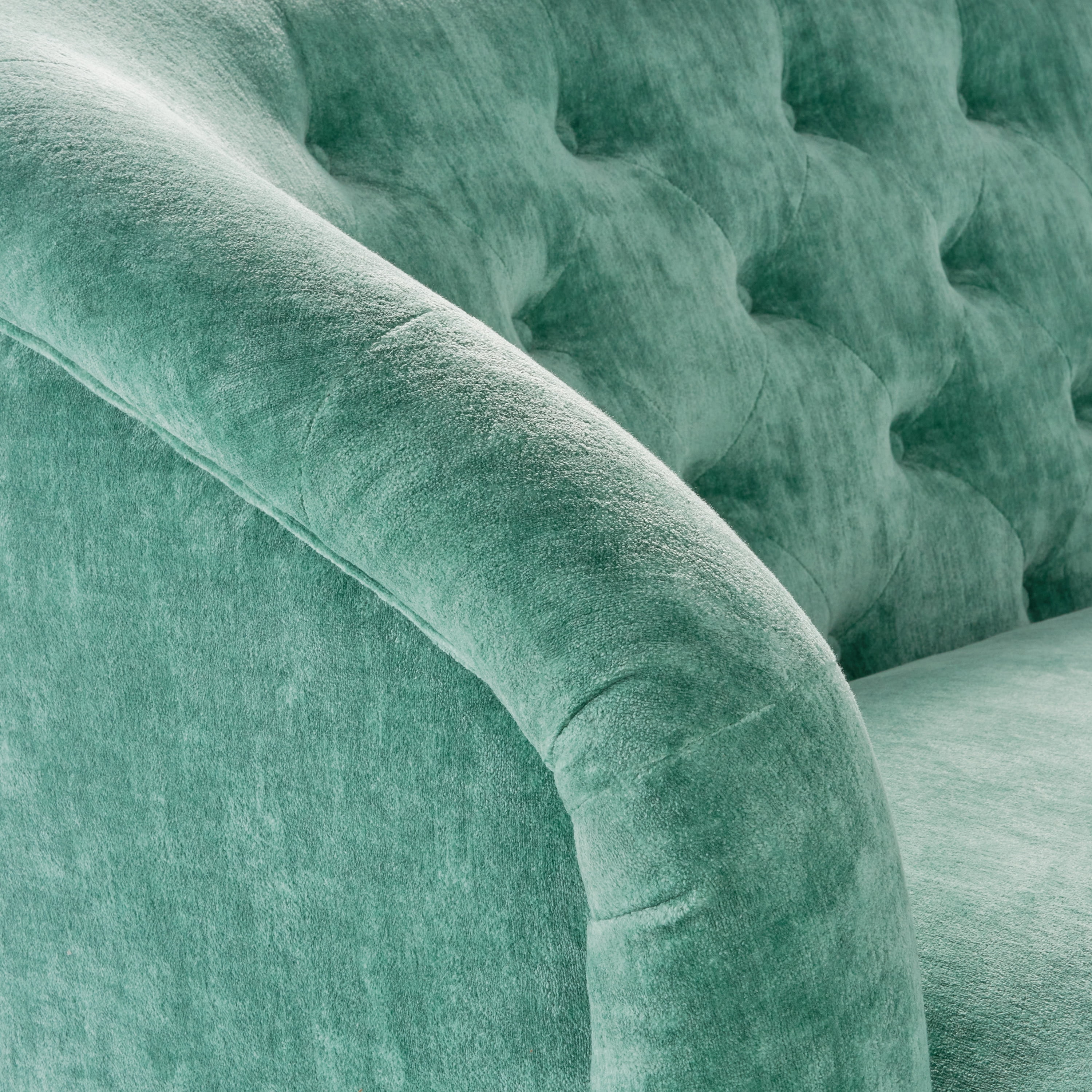 The Pioneer Woman Laurel Tufted Sofa, Cream Velvet, 79.53 in