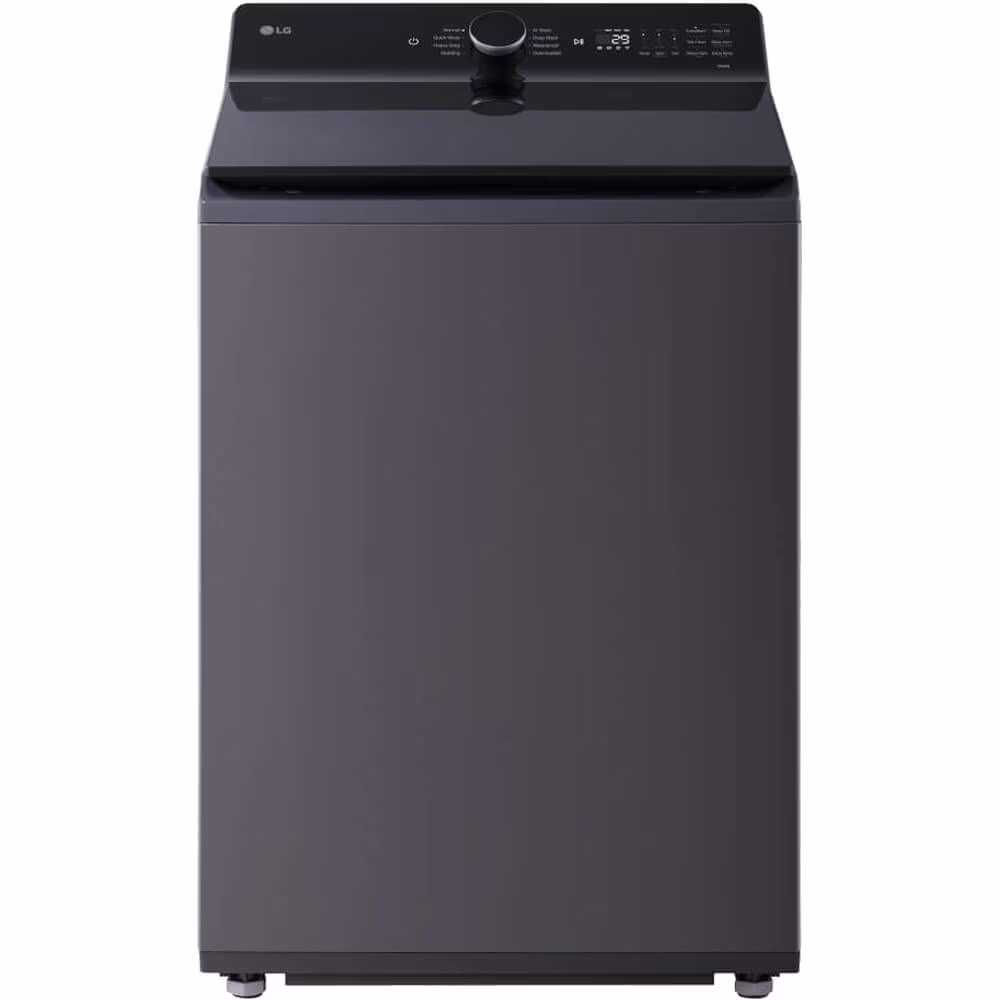 LG WT8400CB 5.5 Cu. Ft. Matte Black Mega Capacity Top Load Washer w/ EasyUnload