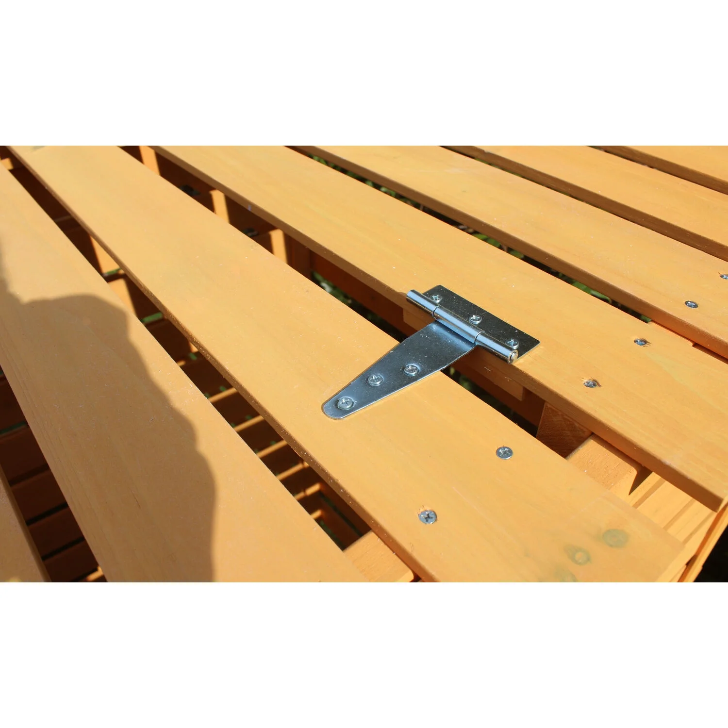 Hanover Outdoor 4.9 ft. x 4 ft. Wooden Trash Bin and Recyclables Storage Shed - HANWS0103-NAT