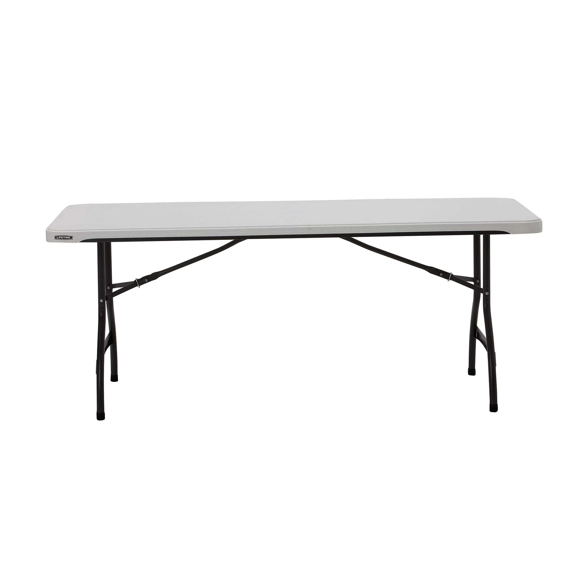 Lifetime 6 Foot Rectangle Folding Table, Indoor/Outdoor Commercial Grade, Black (280350)