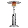 Magshion 11,000 BTU Stainless Steel Patio Heater Portable Propane Gas Standing Tabletop Patio Heater with Pilot Light for Outside Garden, Black