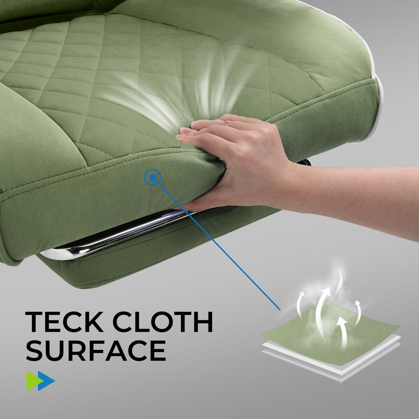 LUCKLIFE Big & Tall Office & Gaming Chair 400LBS Capacity, Wide Ergonomic Seat with Footrest, Adjustable Armrests, Black