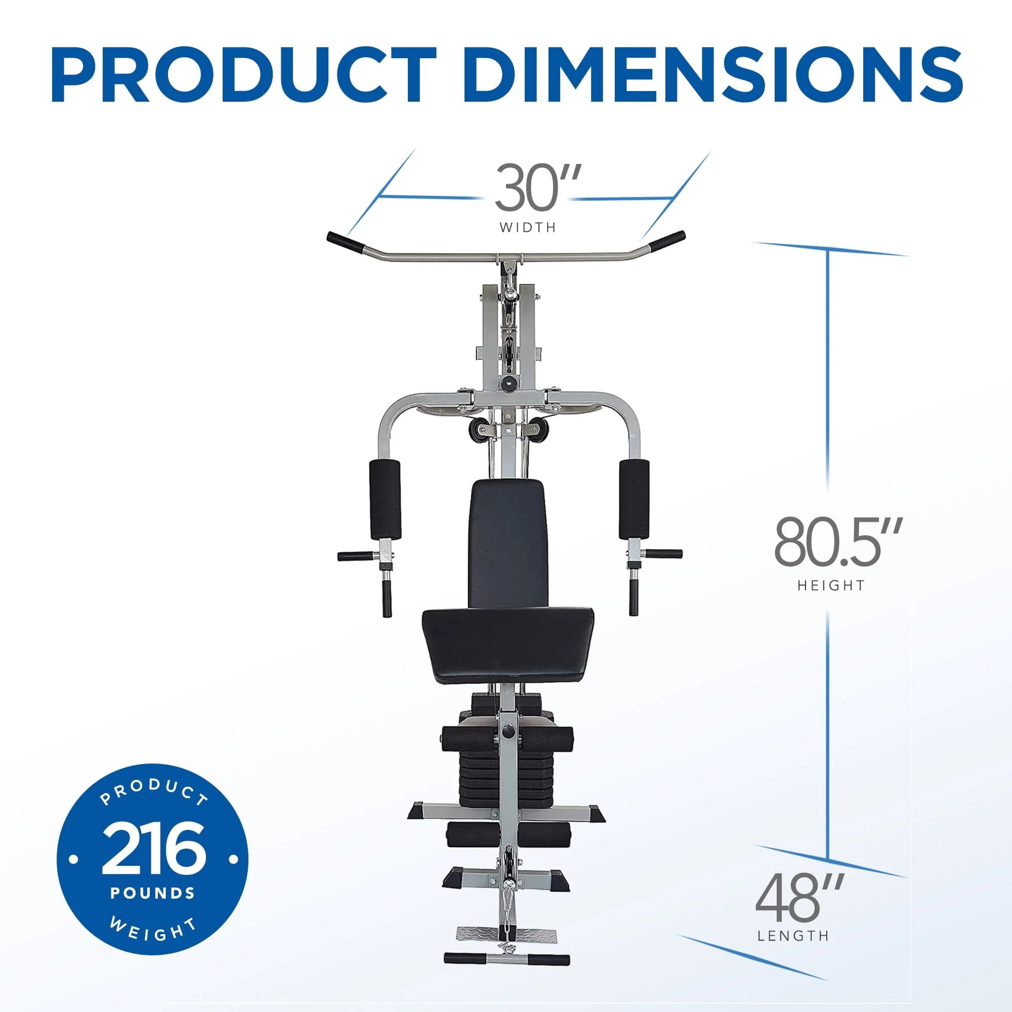 Everyday Essentials Home Gym Exercise Equipment Bench Strength Workout Station