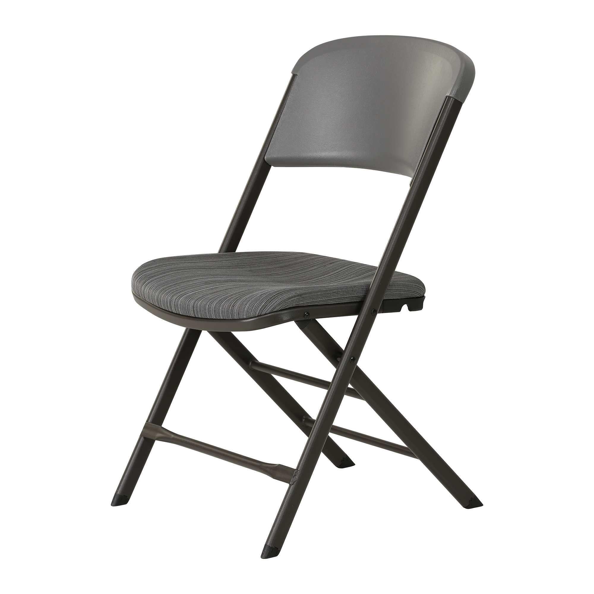 Lifetime Padded Folding Chair - 4 Pk (Commercial), Urban Gray - 480426